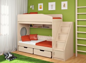 Двухъярусная кровать Легенда 10.3