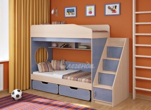 Двухъярусная кровать Легенда 10.3