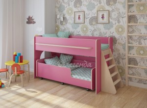 Двухъярусная кровать выкатная Легенда 23.3